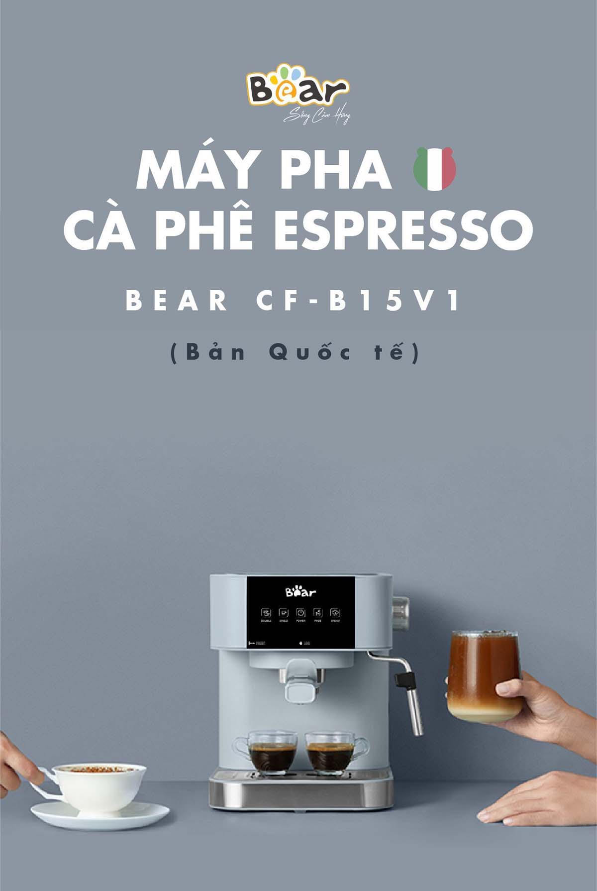 Máy pha cà phê tự động Bear CF- B15V1