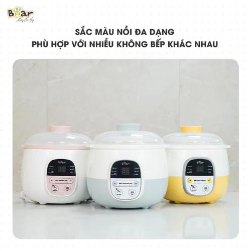 Nồi nấu chậm hẹn giờ thông minh 0 8L Bear SUBE001