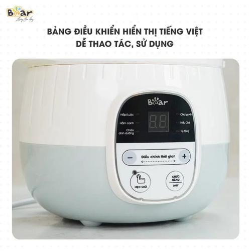 Nồi nấu chậm hẹn giờ thông minh 0 8L Bear SUBE001