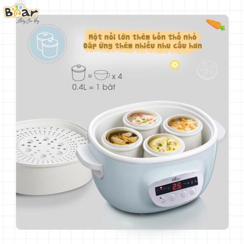 Nồi nấu chậm 8 chế độ Bear 2 5L SUBE003