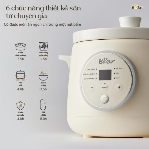 Nồi nấu chậm Bear 1 5L SB-NNC15