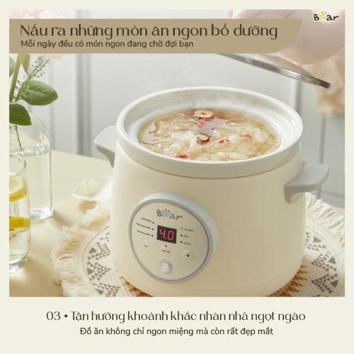 Nồi nấu chậm Bear 1 5L SB-NNC15