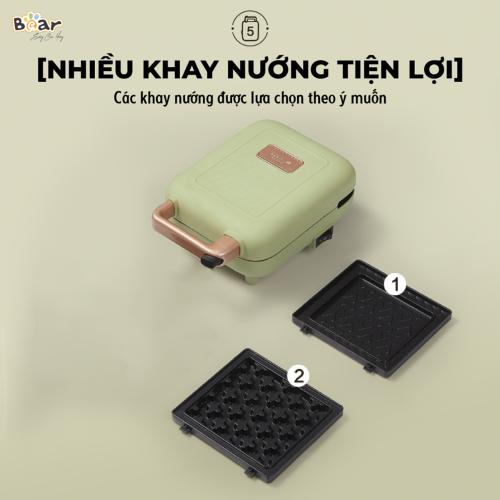 Máy nướng bánh mì 2 khay đa năng Bear DBC- C06M1