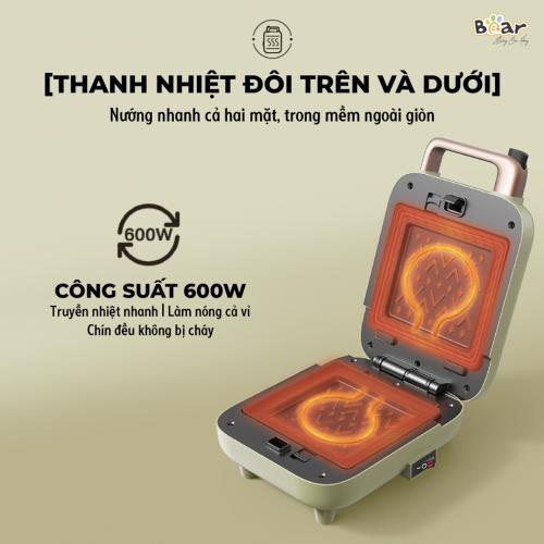 Máy nướng bánh mì 2 khay đa năng Bear DBC- C06M1