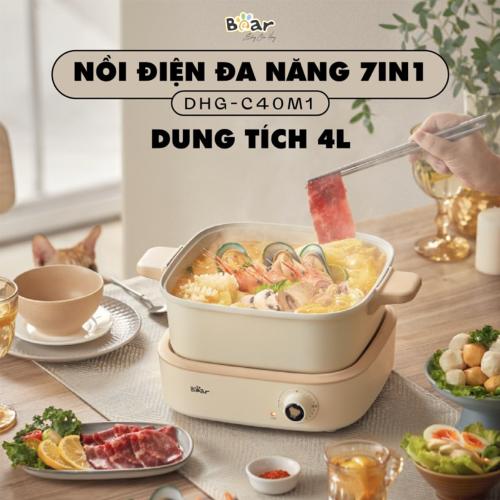 Nồi lẩu điện 7 chức năng Bear 4L DHG-C40M1