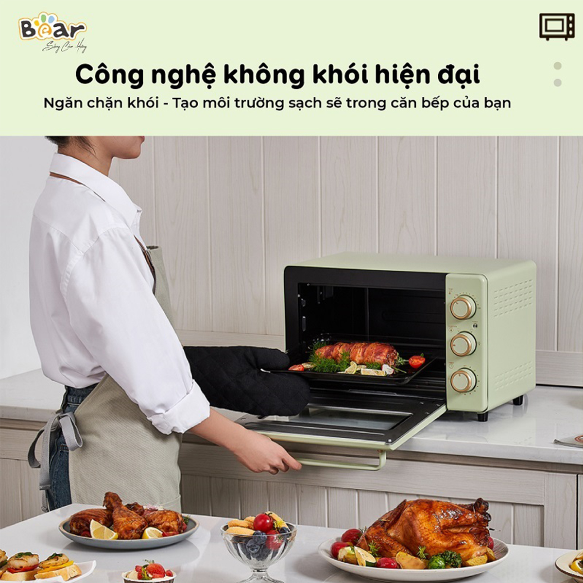 Lò nướng 18L Bear DKX-C20R5