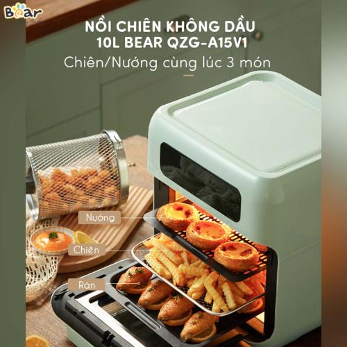 Nồi chiên không khí 10L Bear QZG-A15V1