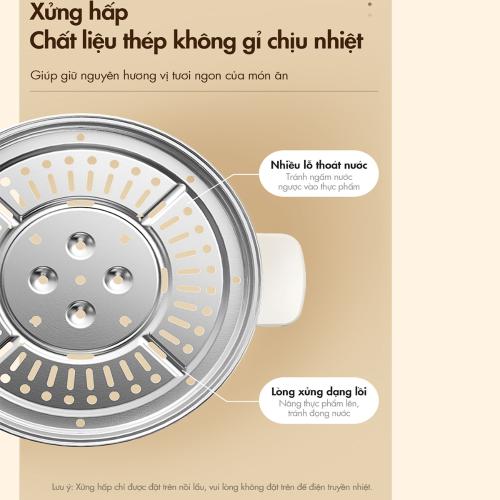 Nồi lẩu nướng Bear 3 khay 3in1 C40W2