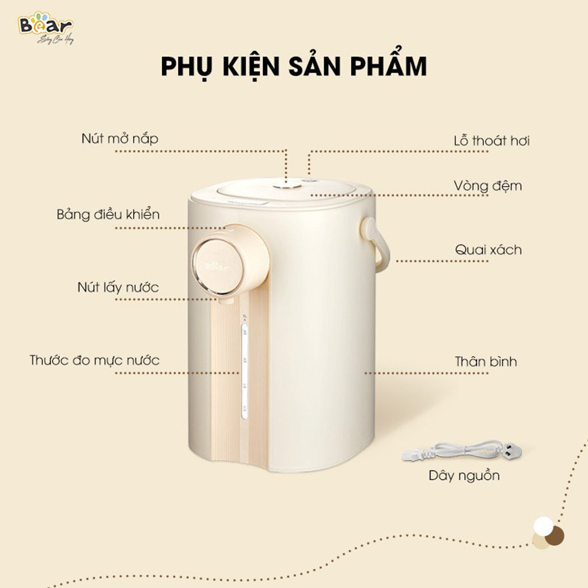 Bình thuỷ điện Bear 5L SB-BTD5L