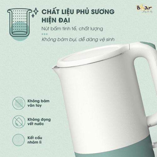 Ấm đun nước siêu tốc 1 7L Bear ZDH- Q17B1