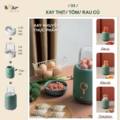 Máy xay sinh tố đa năng Bear BL-B10V2 kèm 2 cối bé