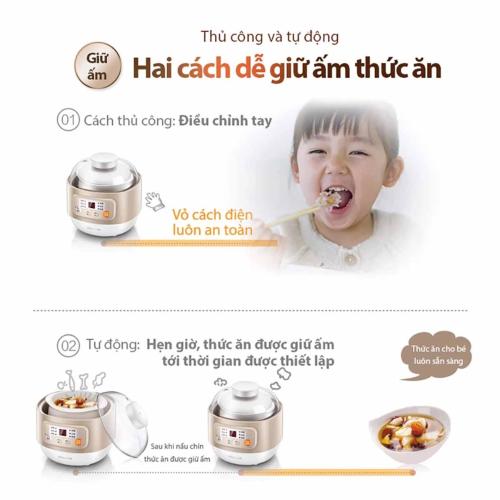 Nồi nấu chậm Bear DDZ-A08D1