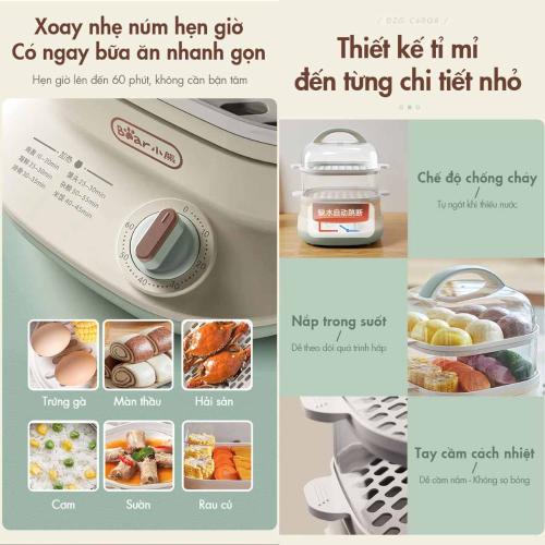 Nồi hấp thức ăn đa năng Bear DZG-C60Q8