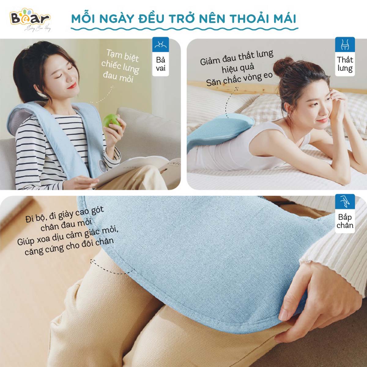 Máy đấm lưng massage Bear MA-B01V1