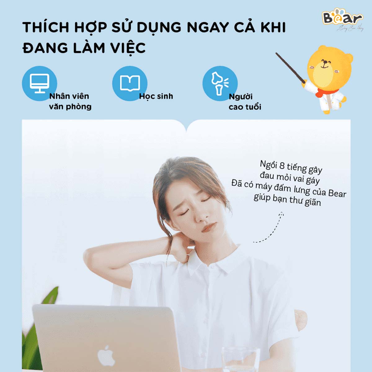 Máy đấm lưng massage Bear MA-B01V1