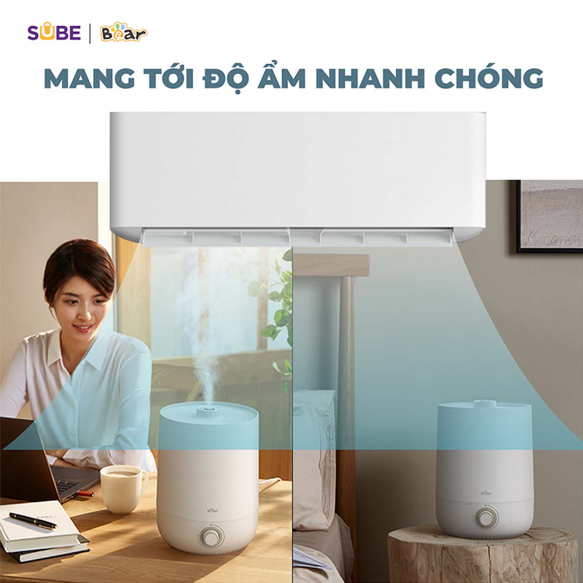 Máy Phun Sương Tạo Độ Ẩm Bear JSQ-C45U1