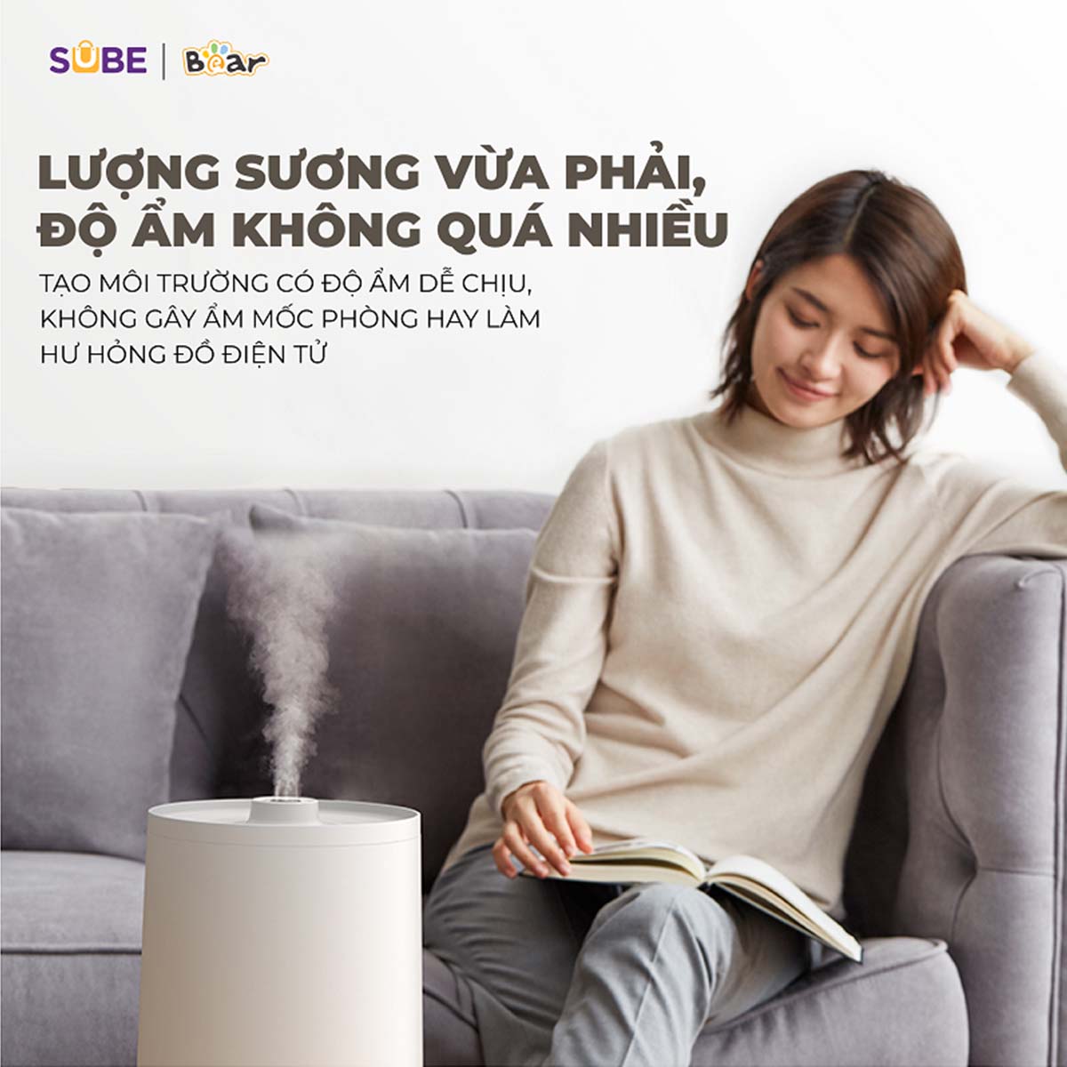 Máy Phun Sương Tạo Độ Ẩm Bear JSQ-C45U1