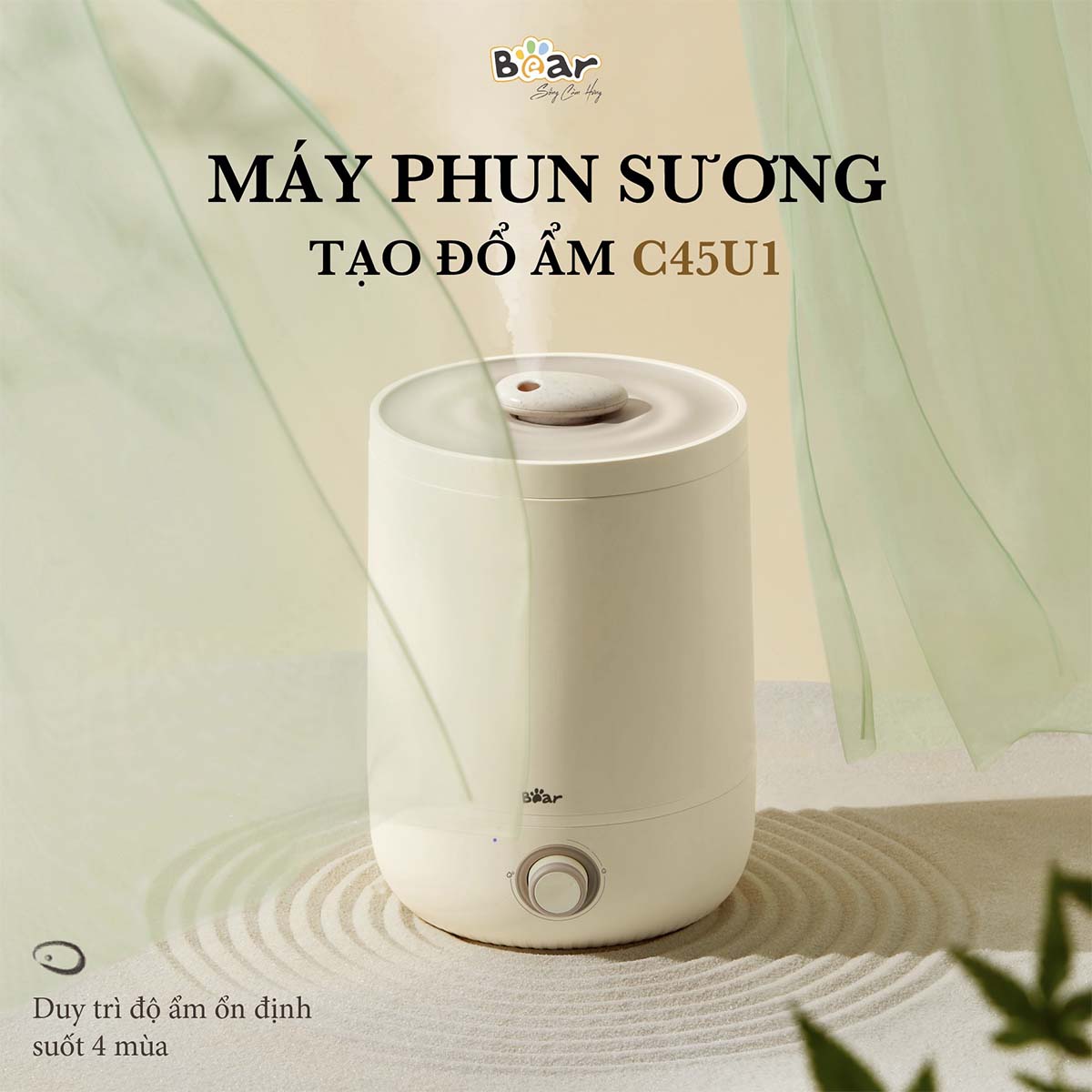 Máy Phun Sương Tạo Độ Ẩm Bear JSQ-C45U1