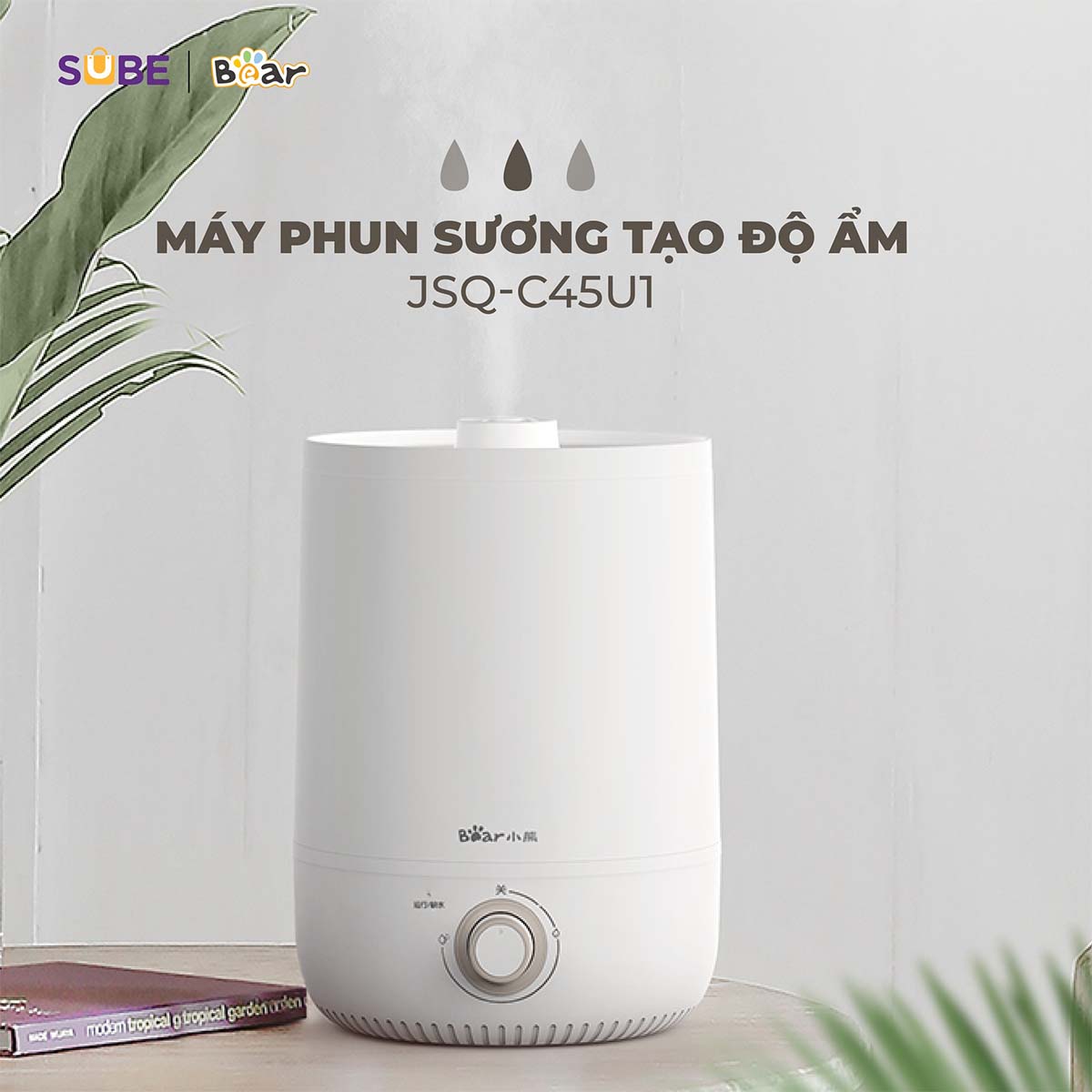 Máy Phun Sương Tạo Độ Ẩm Bear JSQ-C45U1