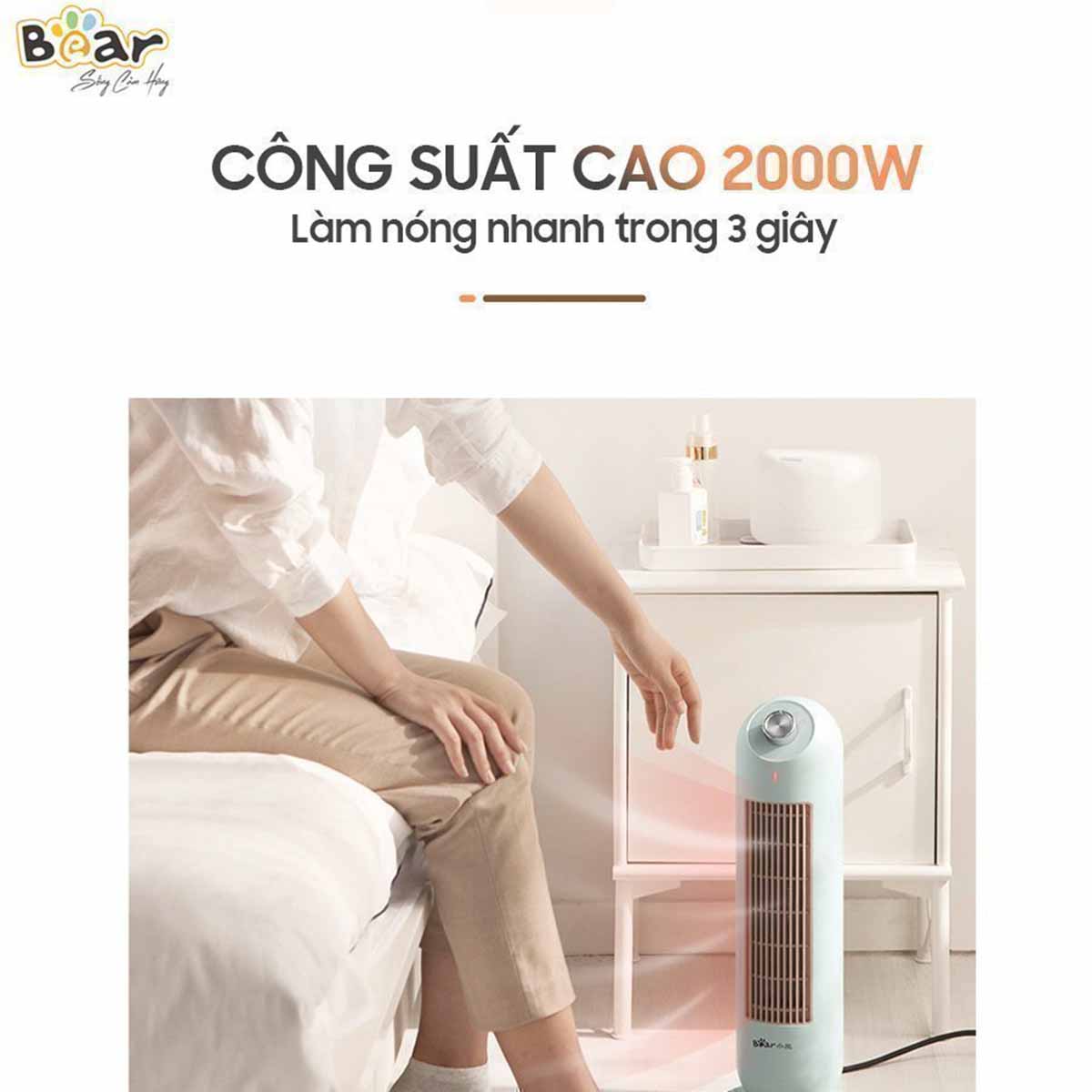 Máy sưởi gốm Bear DNQ-C20B1