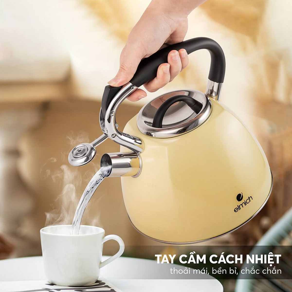 Ấm đun nước Inox cao cấp Elmich 2 5L El8281