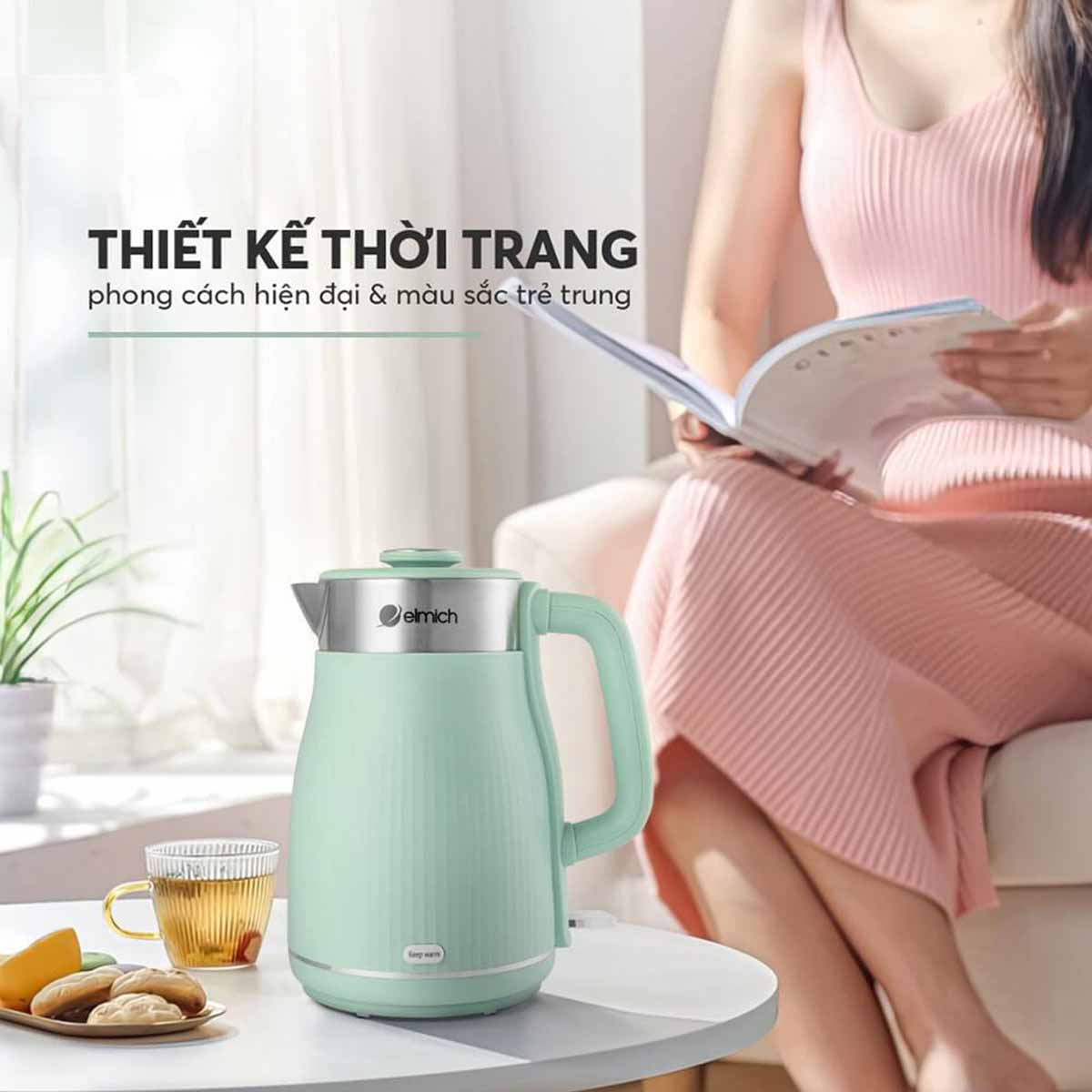 Ấm siêu tốc Elmich KEE-8457 1 8L