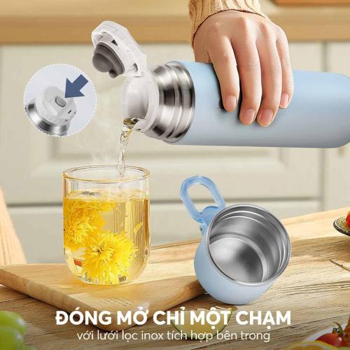 Bình giữ nhiệt inox 316 Elmich EL8315DB LB 480ml