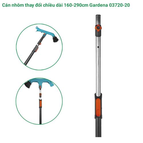 Cán nhôm thay đổi chiều dài 160-290cm Gardena 03720-20