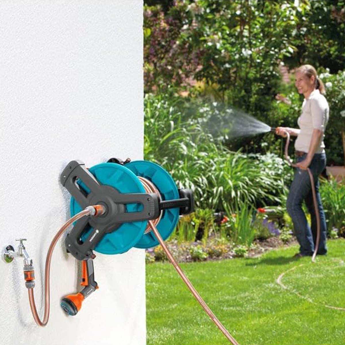 Bộ Cuộn Ống Dây Tưới 20m Gardena 08009-20