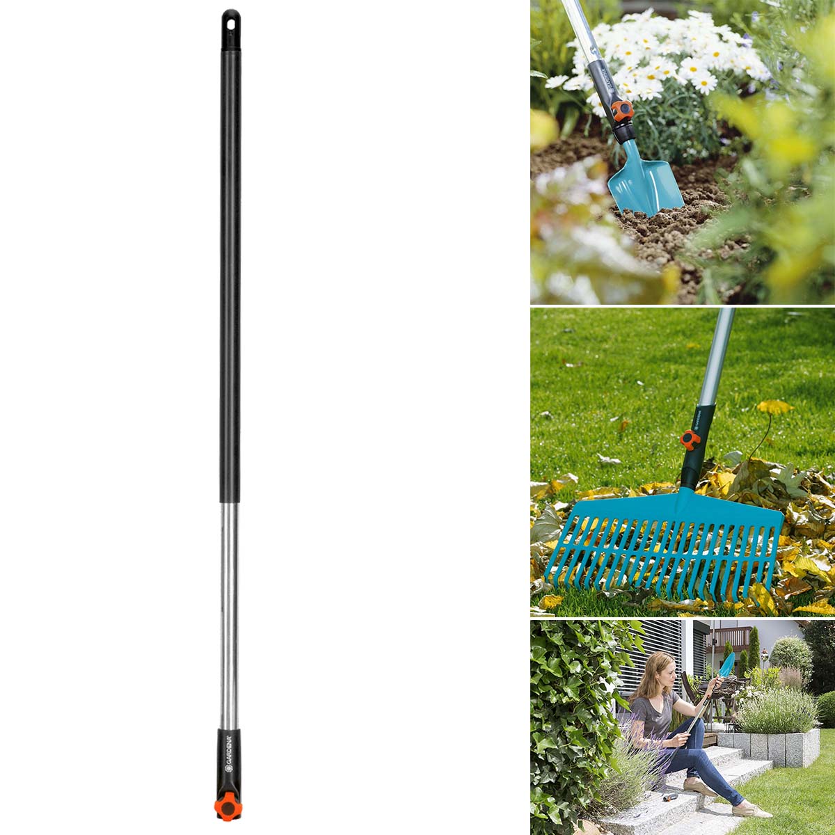 Cán nhôm đa năng dài 78cm Gardena 08900-20