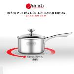 Quánh Inox đáy liền 2 lớp chống dính Elmich Trimax EL-3783 size 14cm