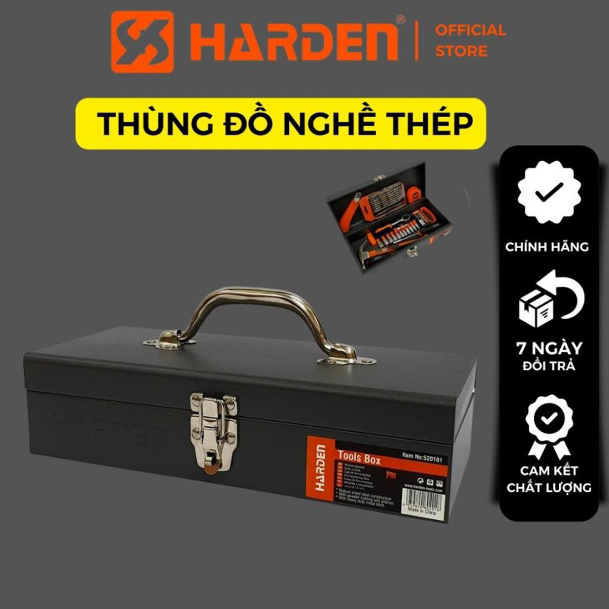 Hộp đựng dụng cụ bằng kim loại Harden 520101