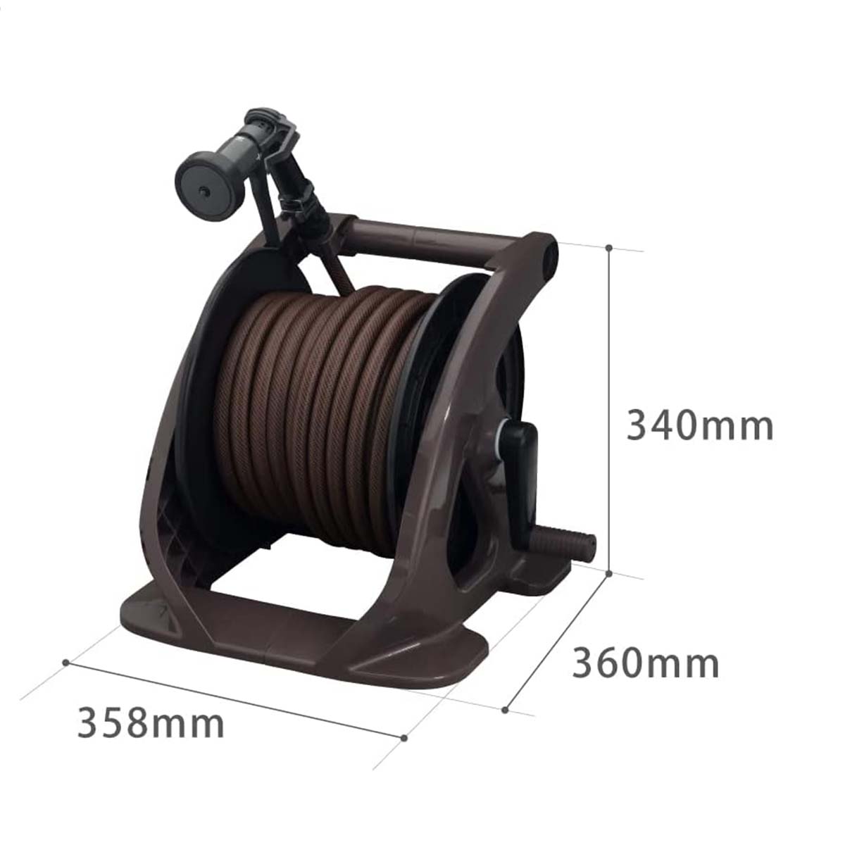 Bộ cuộn ống tưới 20m Tough Brown Takagi R220TBR