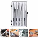 Bộ nhíp gắp linh kiện 5 chi tiết bằng nhựa Anex No.230-5S