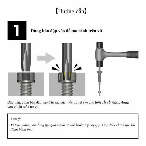 Mũi vít tháo vít gỉ lục giác 2 5mm Anex AK-22NH-2 5