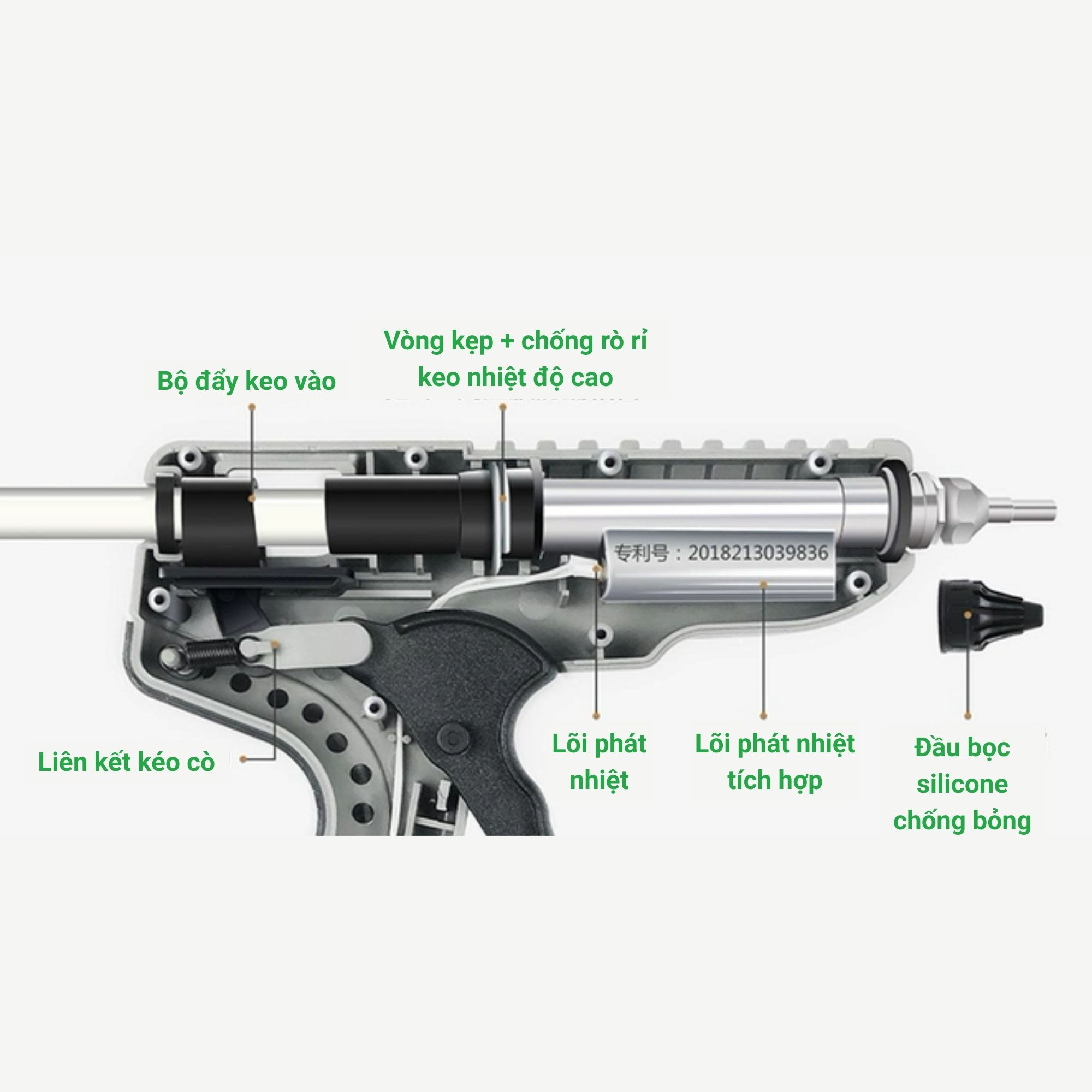 Súng bắn keo nến Masterproof 70060