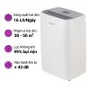 Máy hút ẩm kèm lọc không khí Espark ESP-A16A433F (16 lít ngày 30m2)