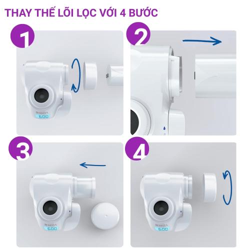 MÁY LỌC NƯỚC TẠI VÒI BRITA ON TAP PRO V-MF TẶNG KÈM 1 LÕI LỌC DỰ PHÒNG