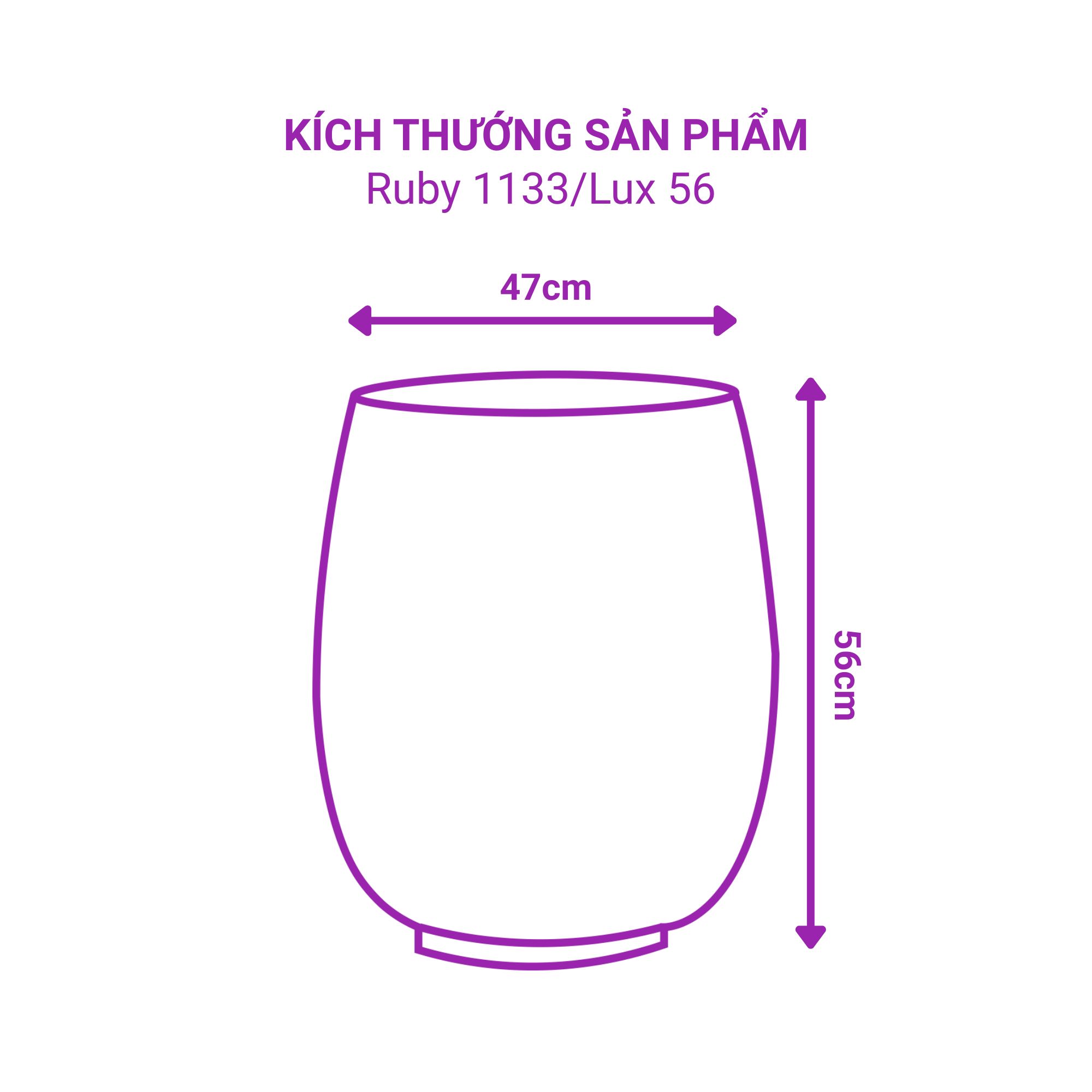 Chậu tự tưới composite Ruby Wavy