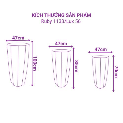Chậu composite tự dưỡng Garnet Gold 70