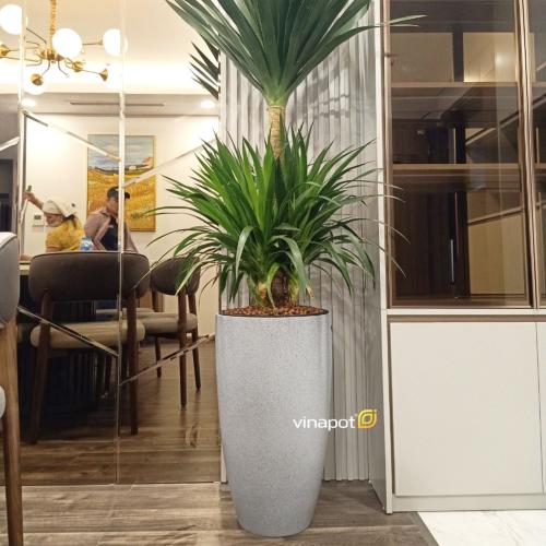 Chậu tự tưới composite Luxnature Feliz 1822 60