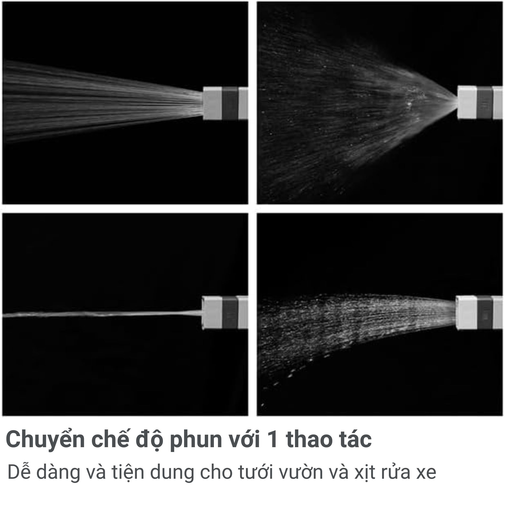 Bộ vòi thu rút tưới vườn Nano Next (BR)VN 10m RM1110CG