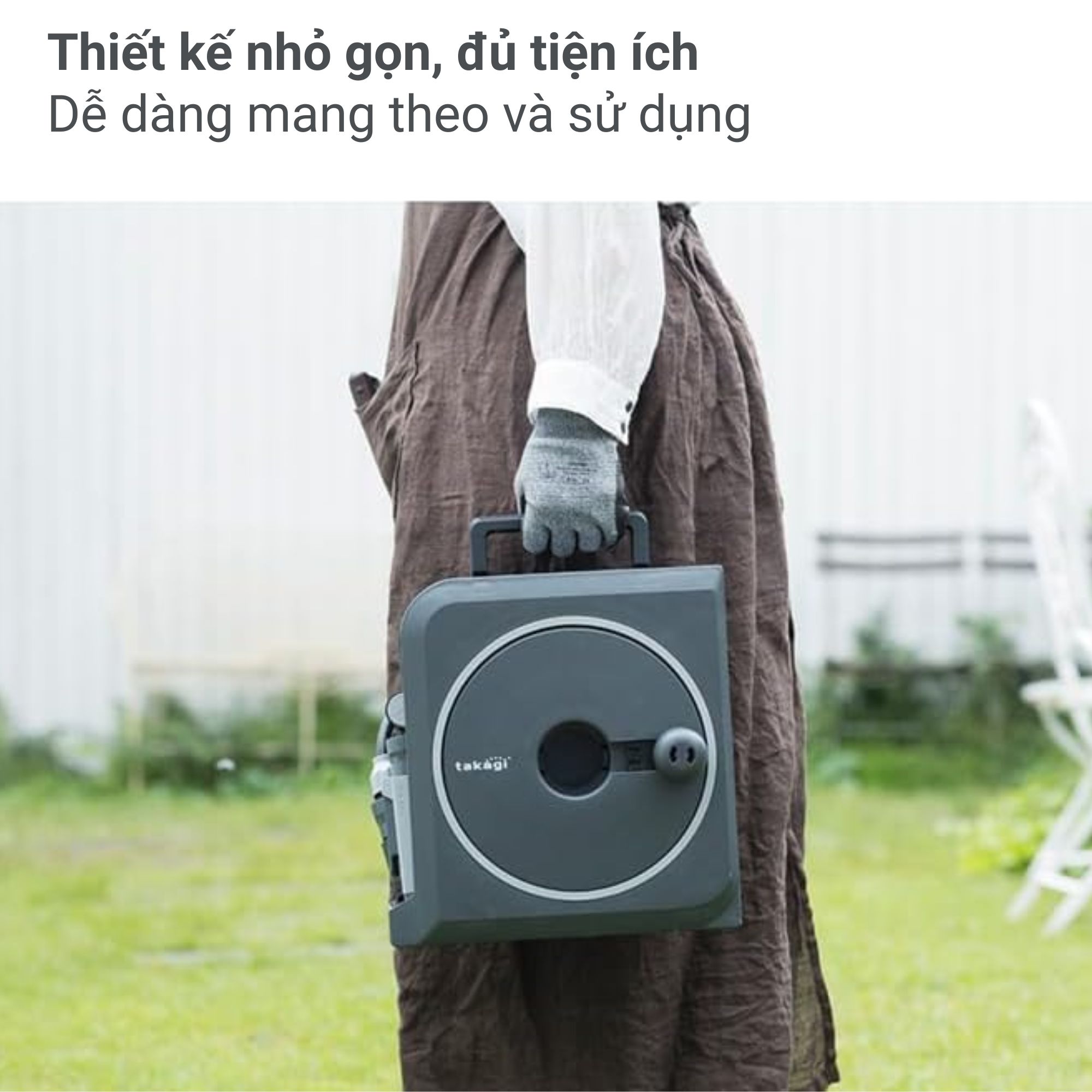 Bộ vòi thu rút tưới vườn Nano Next (BR)VN 10m RM1110CG