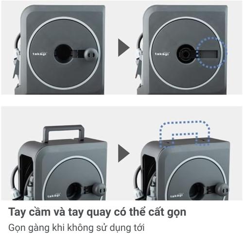 Bộ vòi thu rút tưới vườn Nano Next (BR)VN 10m RM1110CG