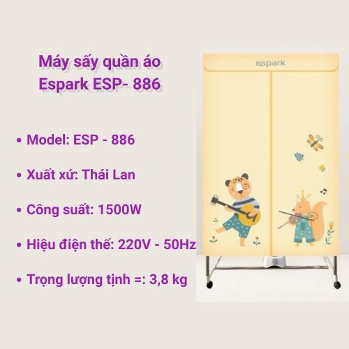 Tủ sấy quần áo Espark ESP-886
