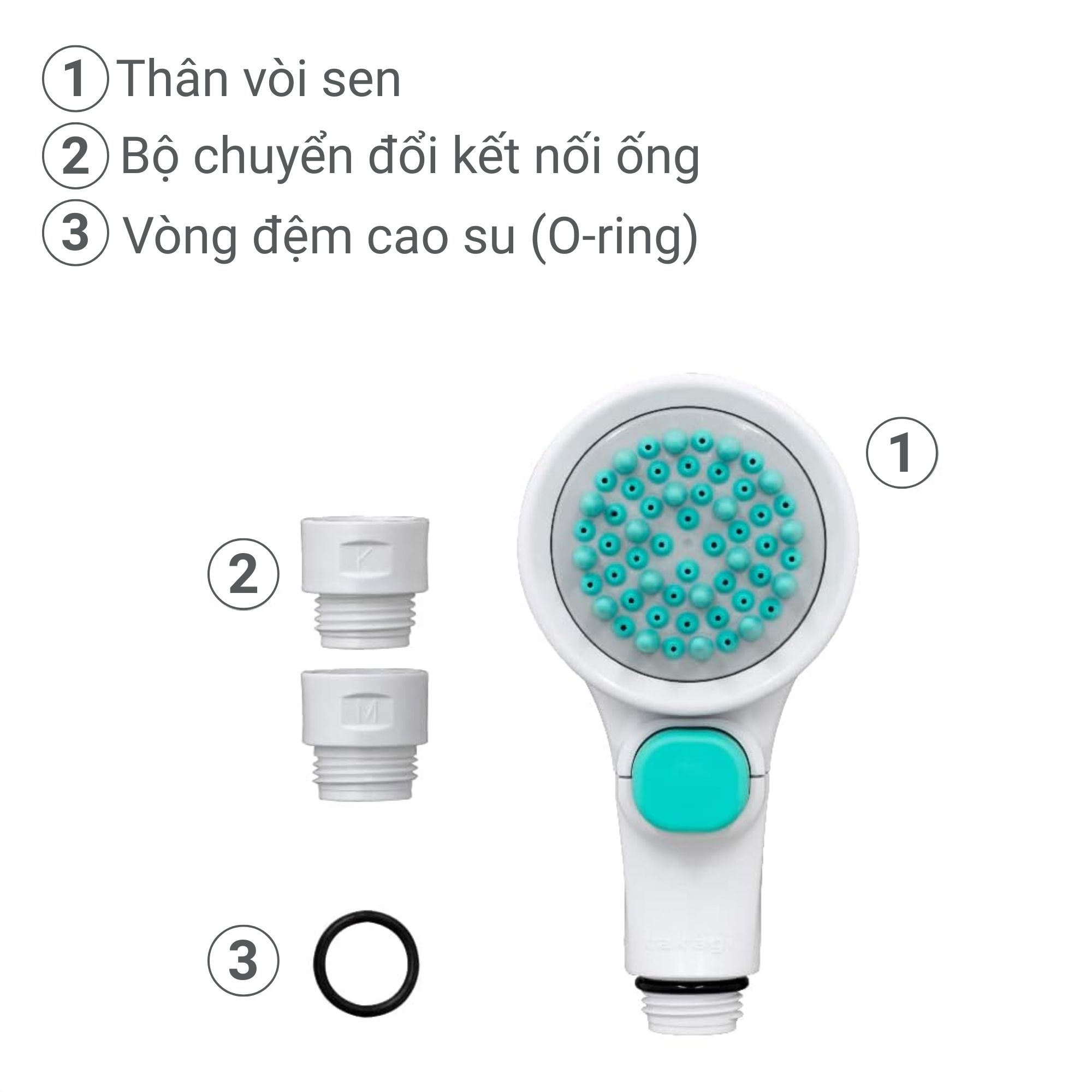 Vòi hoa sen Pets có nút dừng Takagi (JSB027GY)