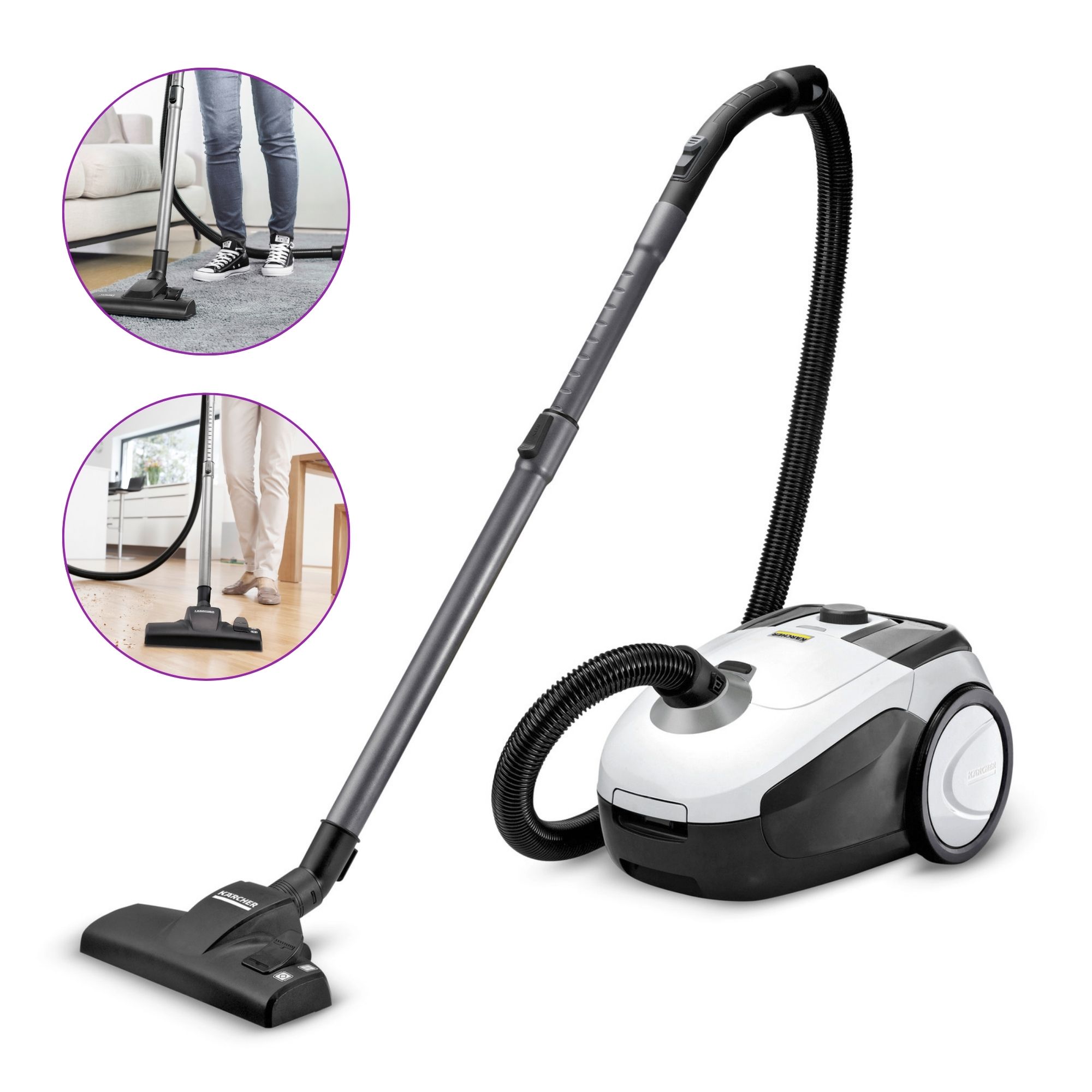 Máy hút bụi gia đình dùng túi lọc VC2 White - 1 198-030 0