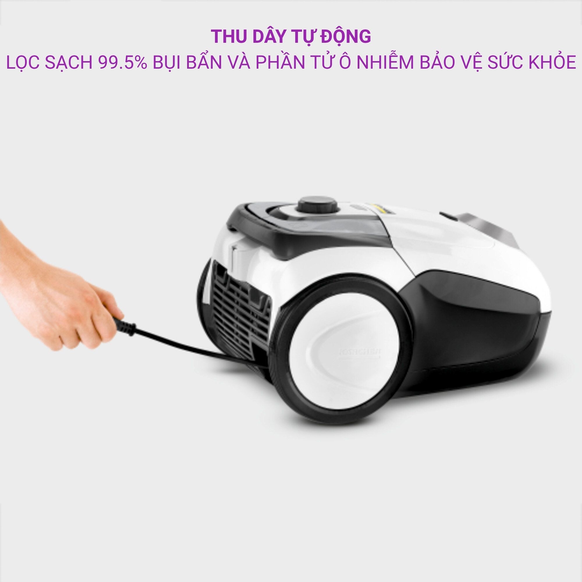 Máy hút bụi gia đình dùng túi lọc VC2 White - 1 198-030 0