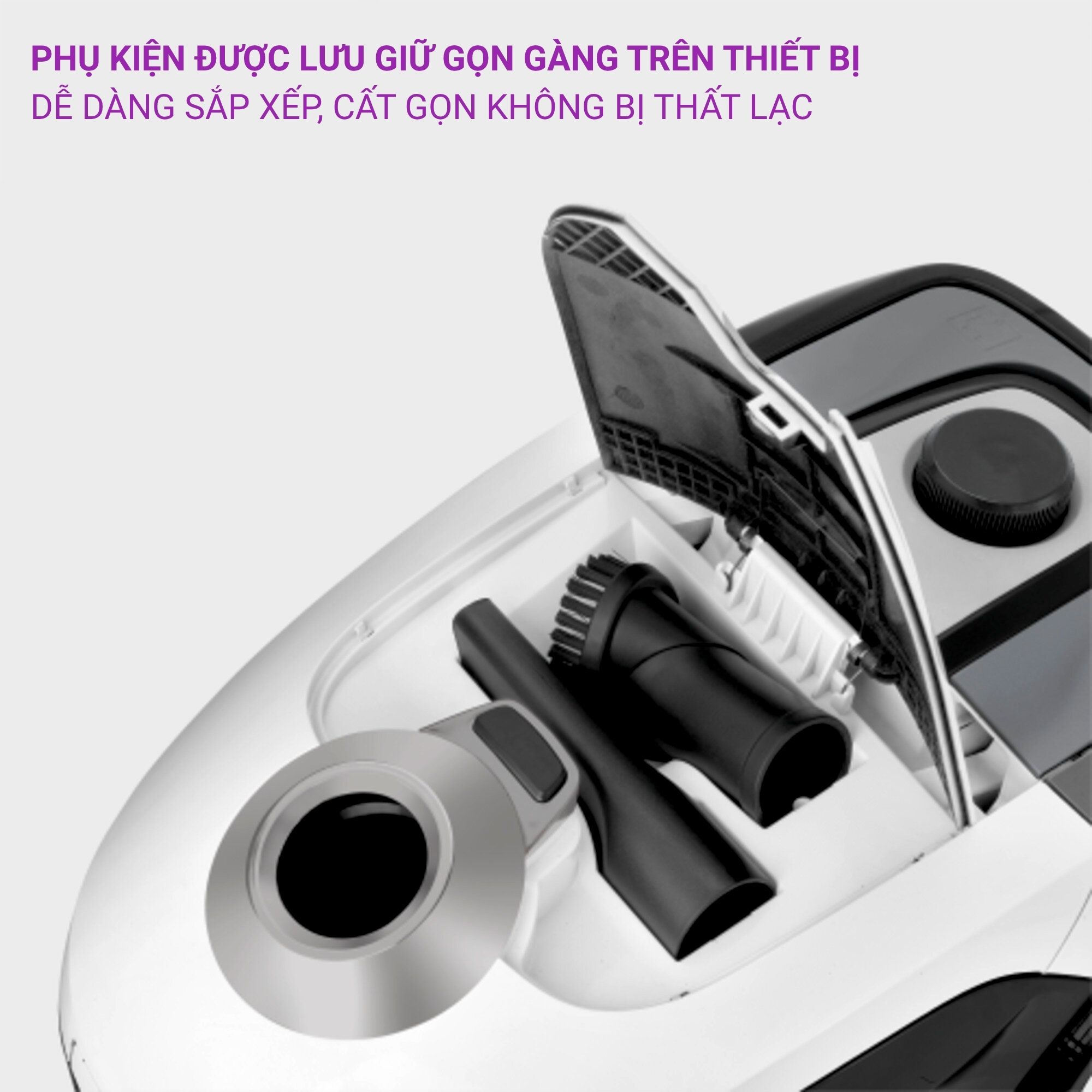 Máy hút bụi gia đình dùng túi lọc VC2 White - 1 198-030 0