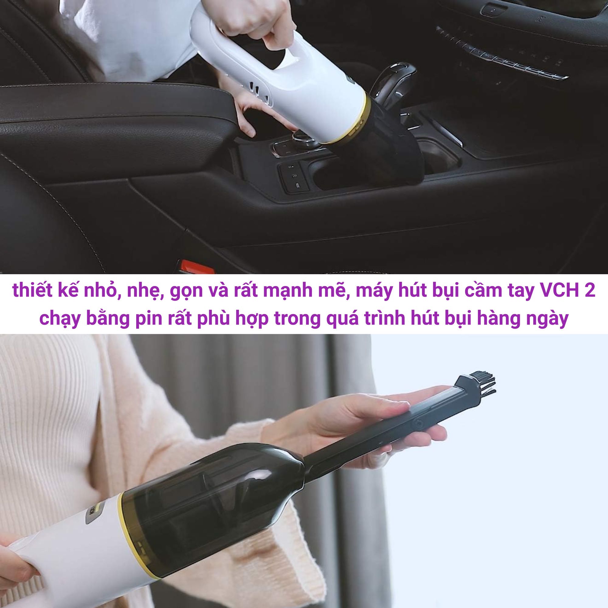 Máy hút bụi mini cầm tay Karcher VHC 2 - 1 198-4000 0